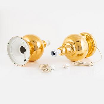 A pair of table lamps, Miranda, Sweden, later part of the 20th Century.