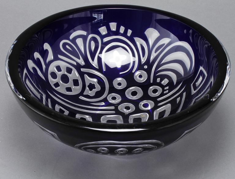 SKÅL, glas, Lars Hellsten, Orrefors Gallery, 1988.