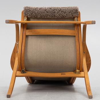 Yngve Ekström, fåtölj med fotpall, "Lamino", Swedese.