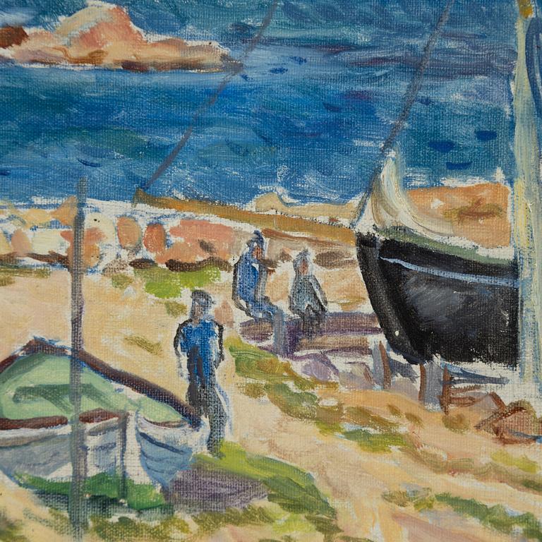 Olle Nordberg, oil on canvas, signed and dated 1924.