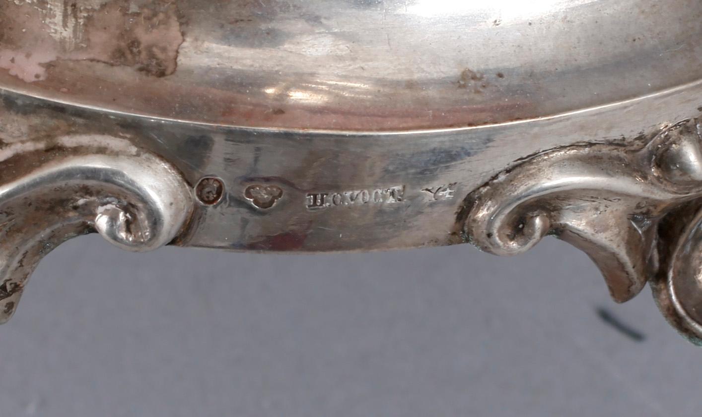 PRAKTURNA, silver, nyrokoko Hans Georg Vogt, Kristianstad, 1853. tot vikt ca 688 gram.