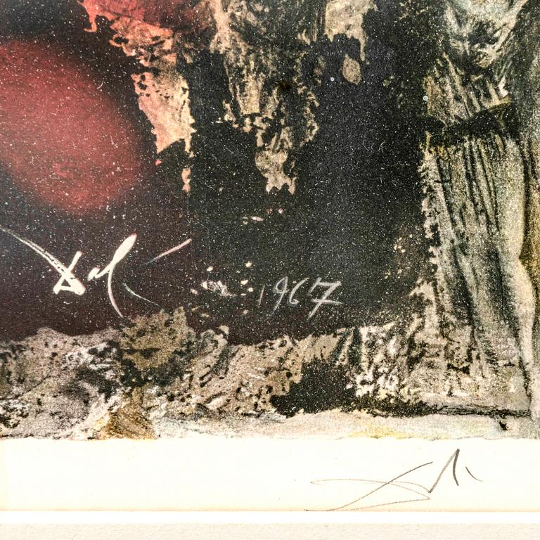 Salvador Dalí,  lithograph signed and numbered 151/250.
