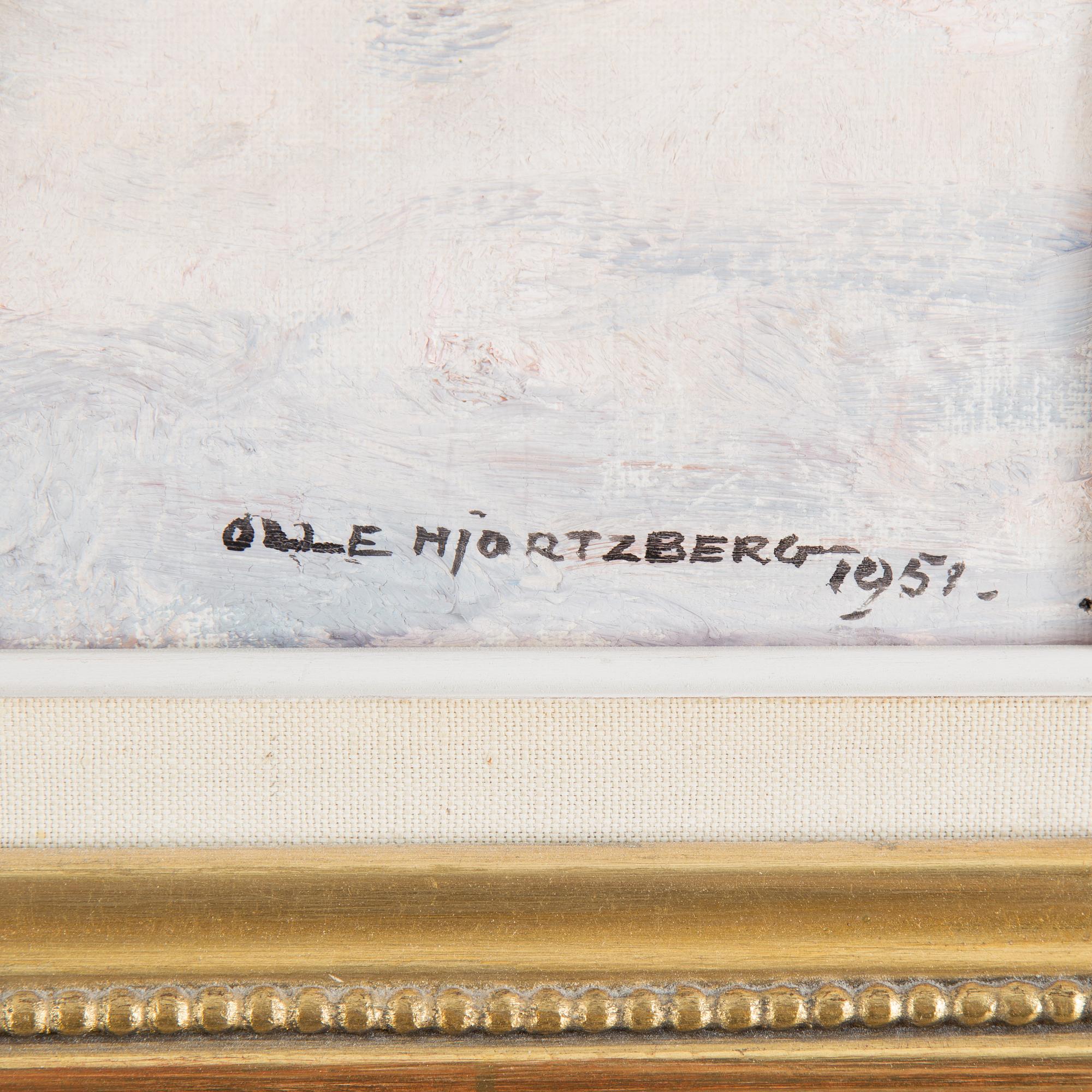 OLLE HJORTZBERG, oil on canvas, signed Olle Hjortzberg and dated 1951.
