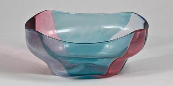 A Fulvio Bianconi & Massimo Vignelli 'a spicchi' glass bowl, Venini, Italy 1950's.