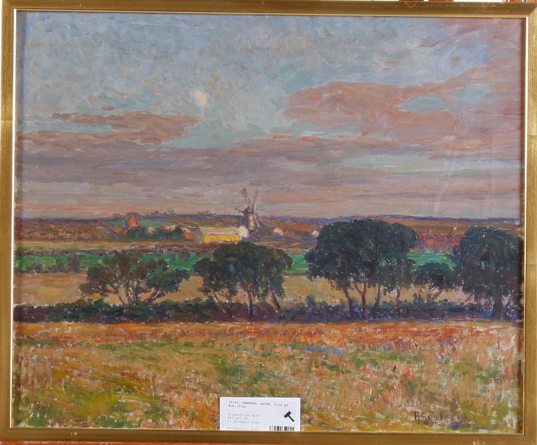 GENBERG, ANTON. Olja på duk. Sign.