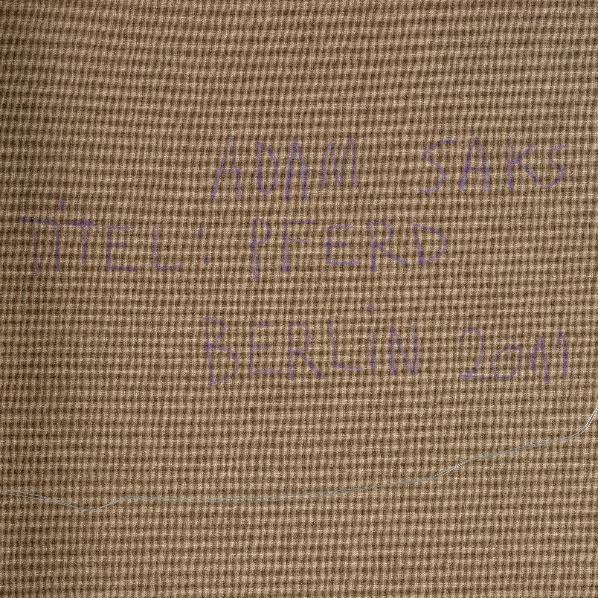 Adam Saks, "Pferd".