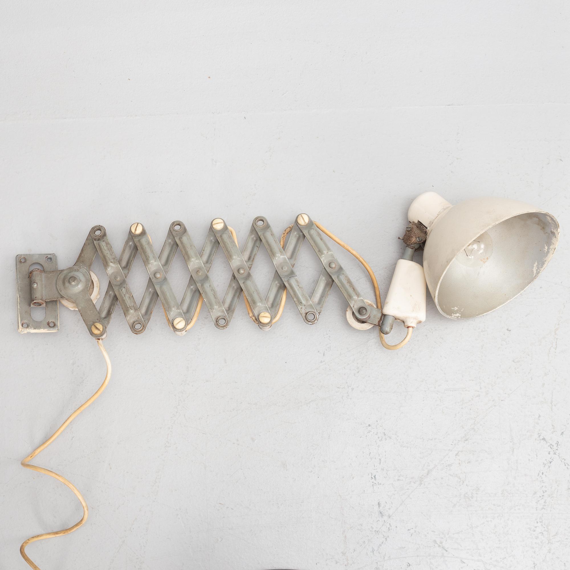 A wall lamp, 1930s.