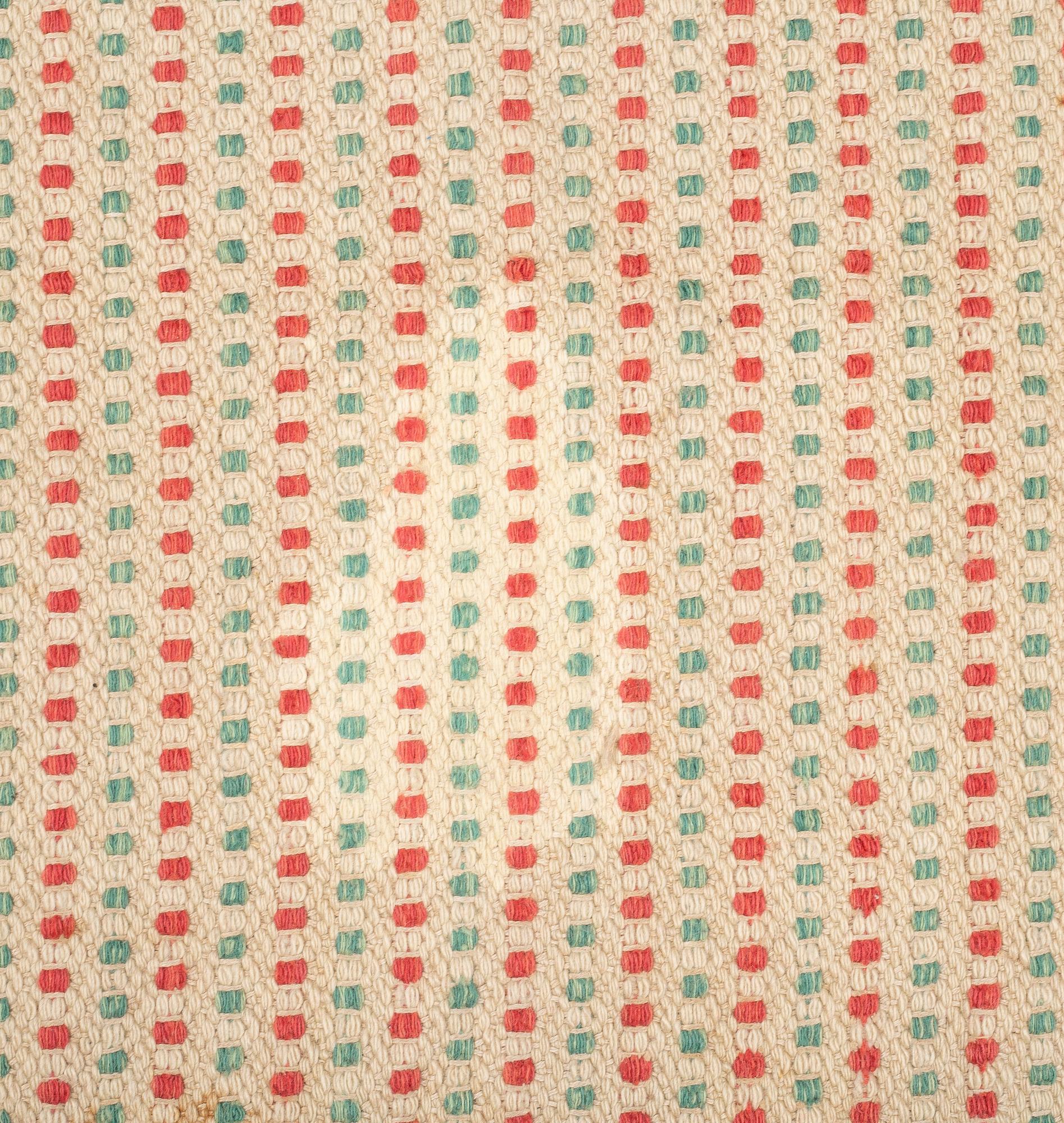 Matto, flat weave, ca 334,5-337,5 x 296-300,5 cm, Sweden/Finland first half of the 20th century.