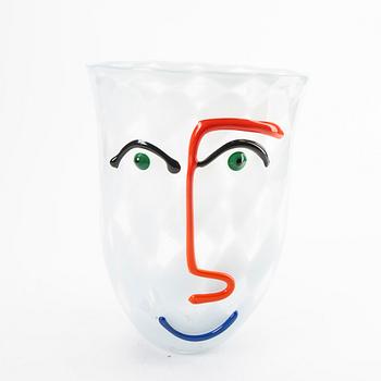 Anne Nilsson, vas Orrefors, signerad numrerad och daterad Gallery 5-40 1990.