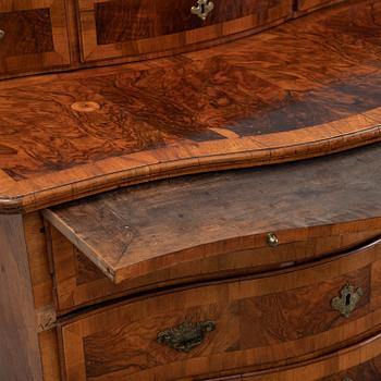 A mid 18th century chest of drawers.