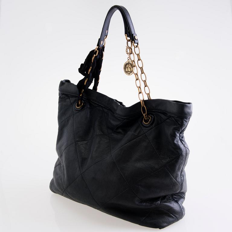 LANVIN Happy Leather Tote Bag.