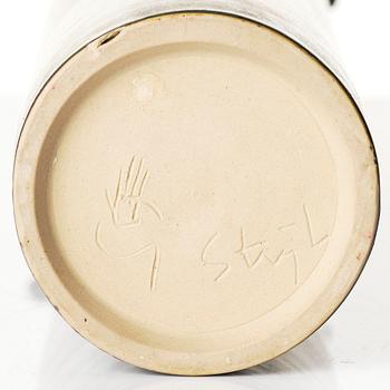 Stig Lindberg, a stoneware vase, Gustavsberg Studio, ca 1960.