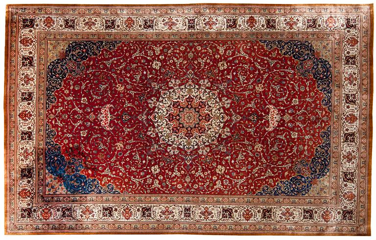 A SILK QUM-CARPET.