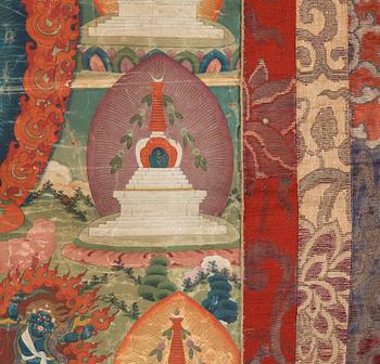 A Tibetan Thangka of Vajrayogini, 19th century.