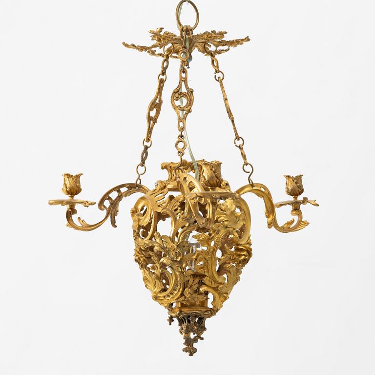 Chandelier, late 19th century, Neo-Rococo.