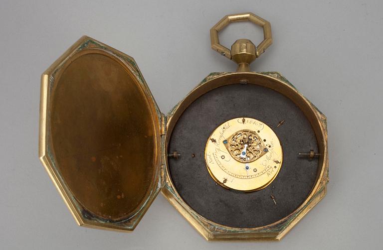 MATKAKELLO, messinkiä, J. Hovenschöld, no 467, Tukholma 1700-luvun loppu.