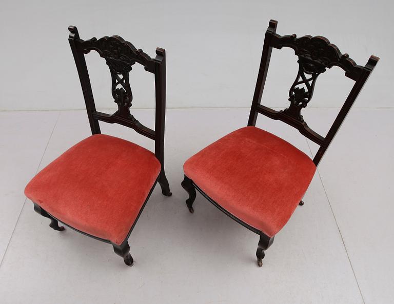 BRASSTOLAR, 1 par, 1800-talets andra hälft.