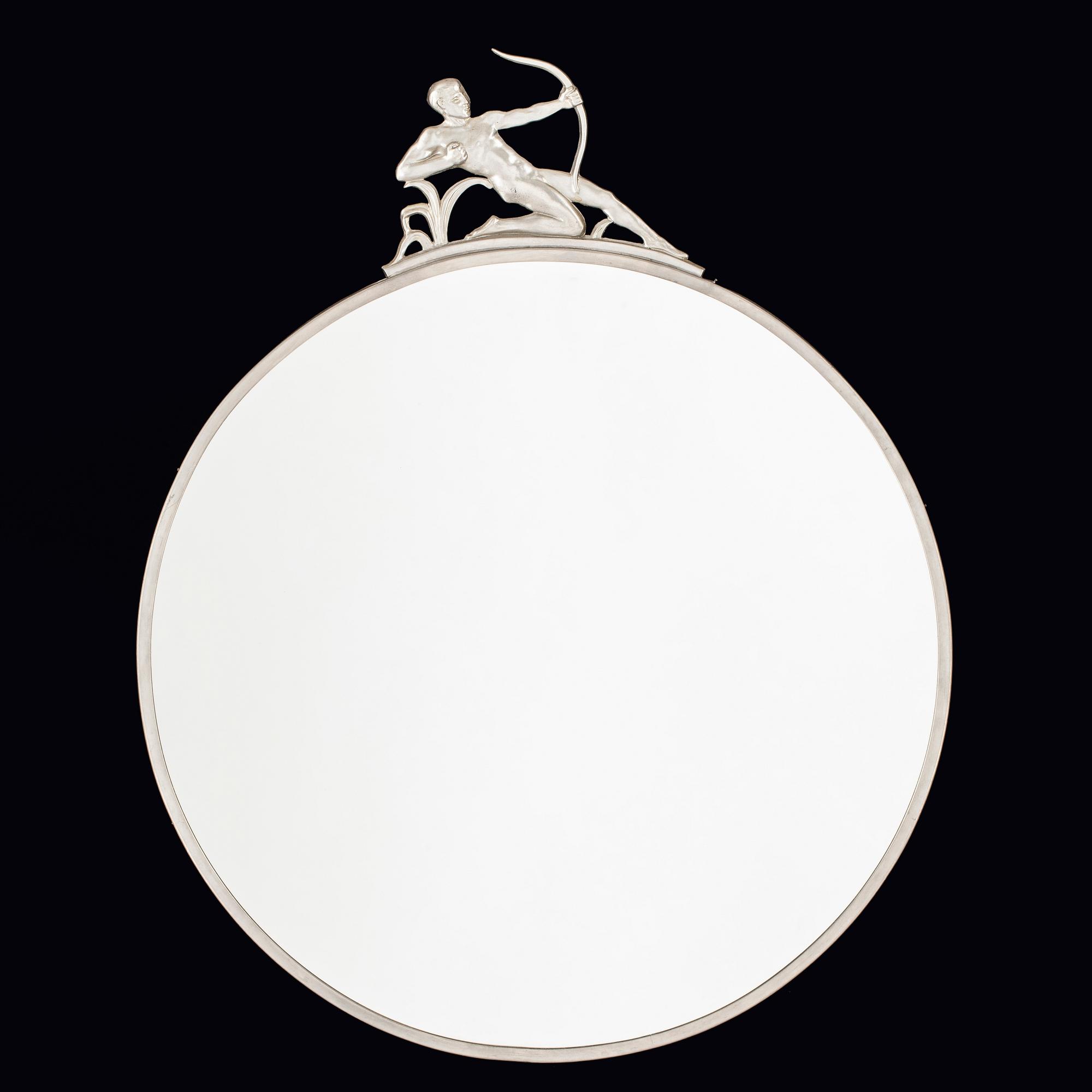 SPEGEL, tenn, art déco, C.G. Hallberg, 1920/30-tal.