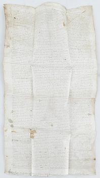 PERGAMENTDOKUMENT, daterat 14 maj 1506.