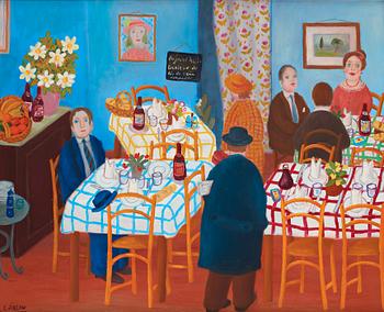 684. Lennart Jirlow, Restaurant with guests.