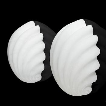 Carl Milles, after, a pair of shades to wall lamps, late 20th century.