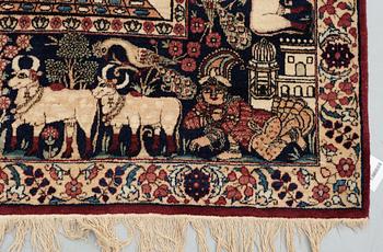 SEMIANTIK KIRMAN LAVER FIGURAL. 222,5 x 143 cm.