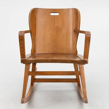 AB ÅBY Furniture Factory, rocking chair, Sportstuga furniture, 1940s-50s.