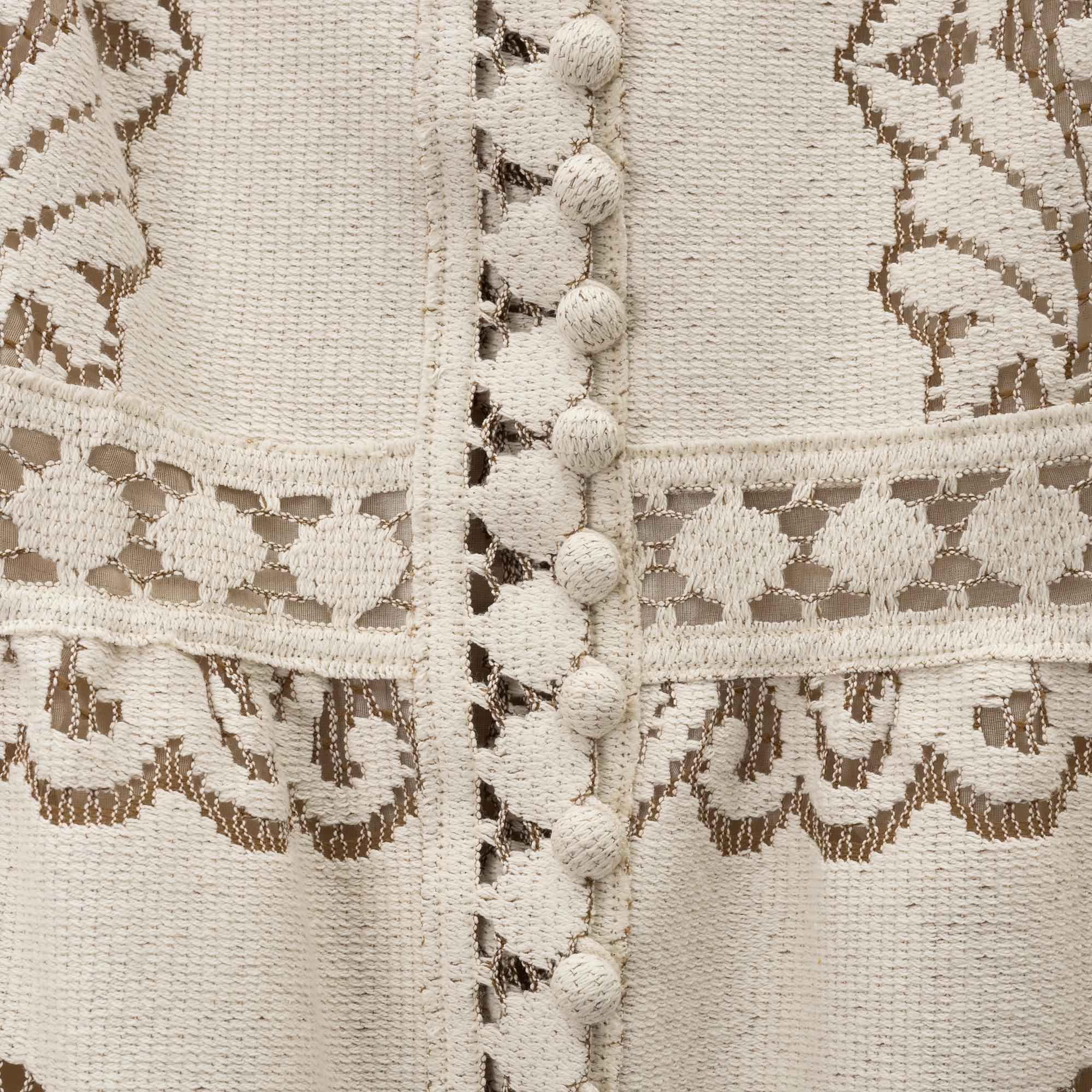 Valentino, a cotton lace dress, size 38.