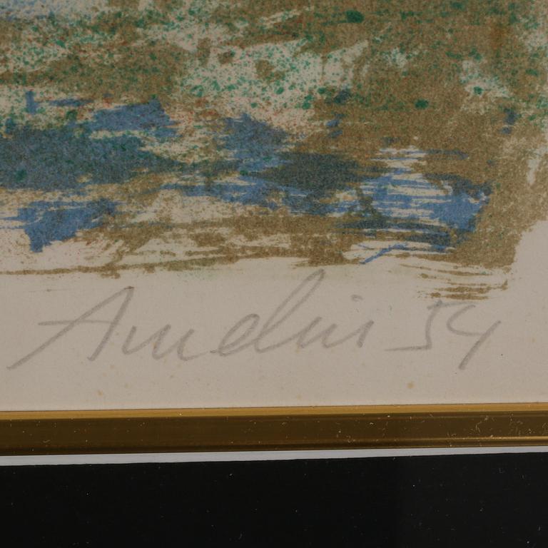 ALBIN AMELIN, färglitografi, signerad och numrerad 190/360.