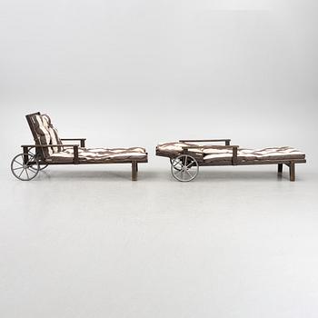 Elsa Stackelberg, a pair of sun loungers, Fri Form, Edsbruk.