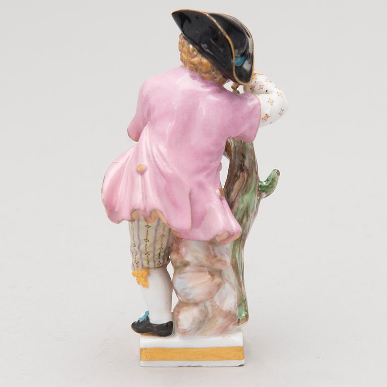 A mid-19th century Meissen porcelain figurine.