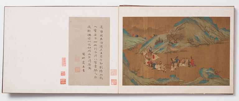 A Chinese album with paintings of Envoys Presenting Tribute  职贡图(Zhigong tu), probably 17thCentury, after an old master.