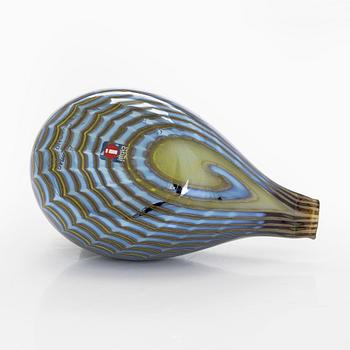 Oiva Toikka, glasfågel, "Teal Female", signerad O. Toikka Nuutajärvi.