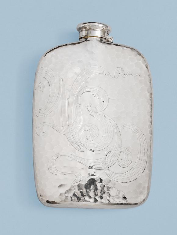 A Tiffany New York silver bottle, New York 1873-1891.