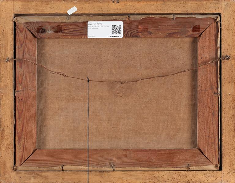 OKÄND KONSTÄR, olja på duk, 1800-tal.