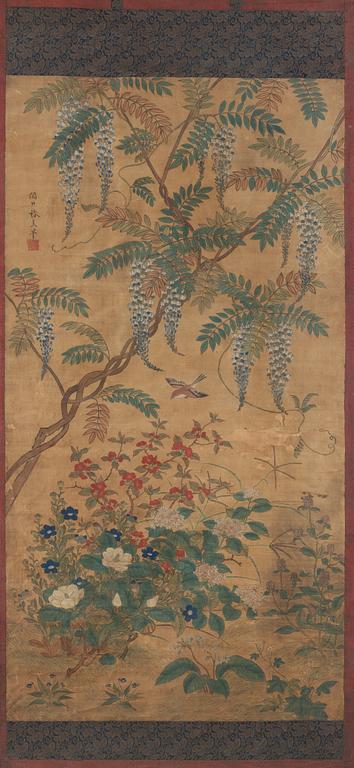 MÅLNING, Qing dynastin, troligen 1800-tal.