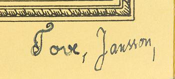 Tove Jansson, Booklet, A Tale of Moomintroll for Föreningsbanken, Helsinki 1956.