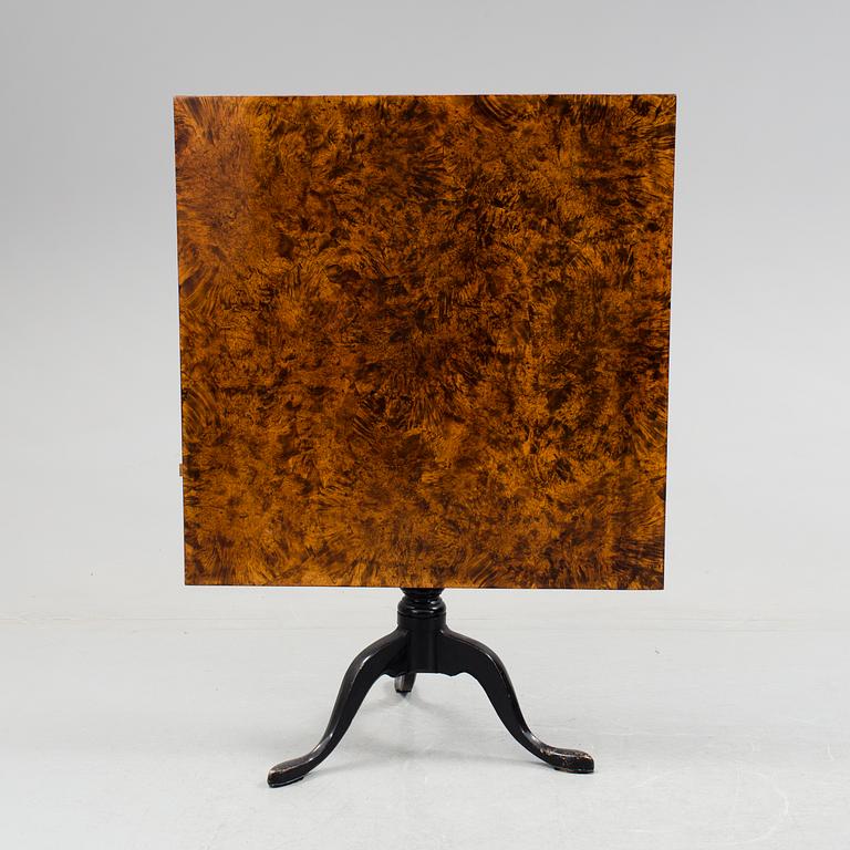 A 18th century folding table.