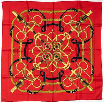 Hermès, an 'Eperon d'Or' scarf.