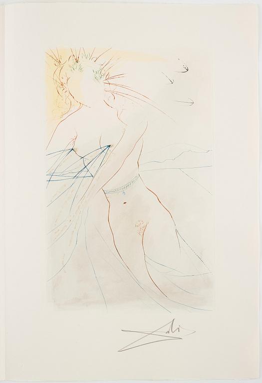 SALVADOR DALÍ, portfölj med 12 etsningar, "The song of songs of King Solomon".