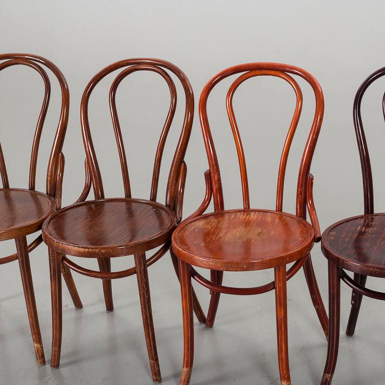 A SET OF 8 BENTWOOD CHAIRS SECOND HALF OF 20TH CENTURY.