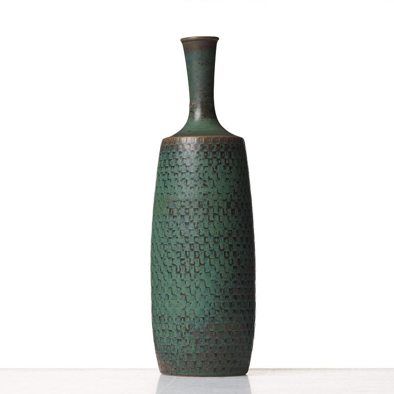 Stig Lindberg, a stoneware vase, Gustavsberg studio, Sweden 1965.