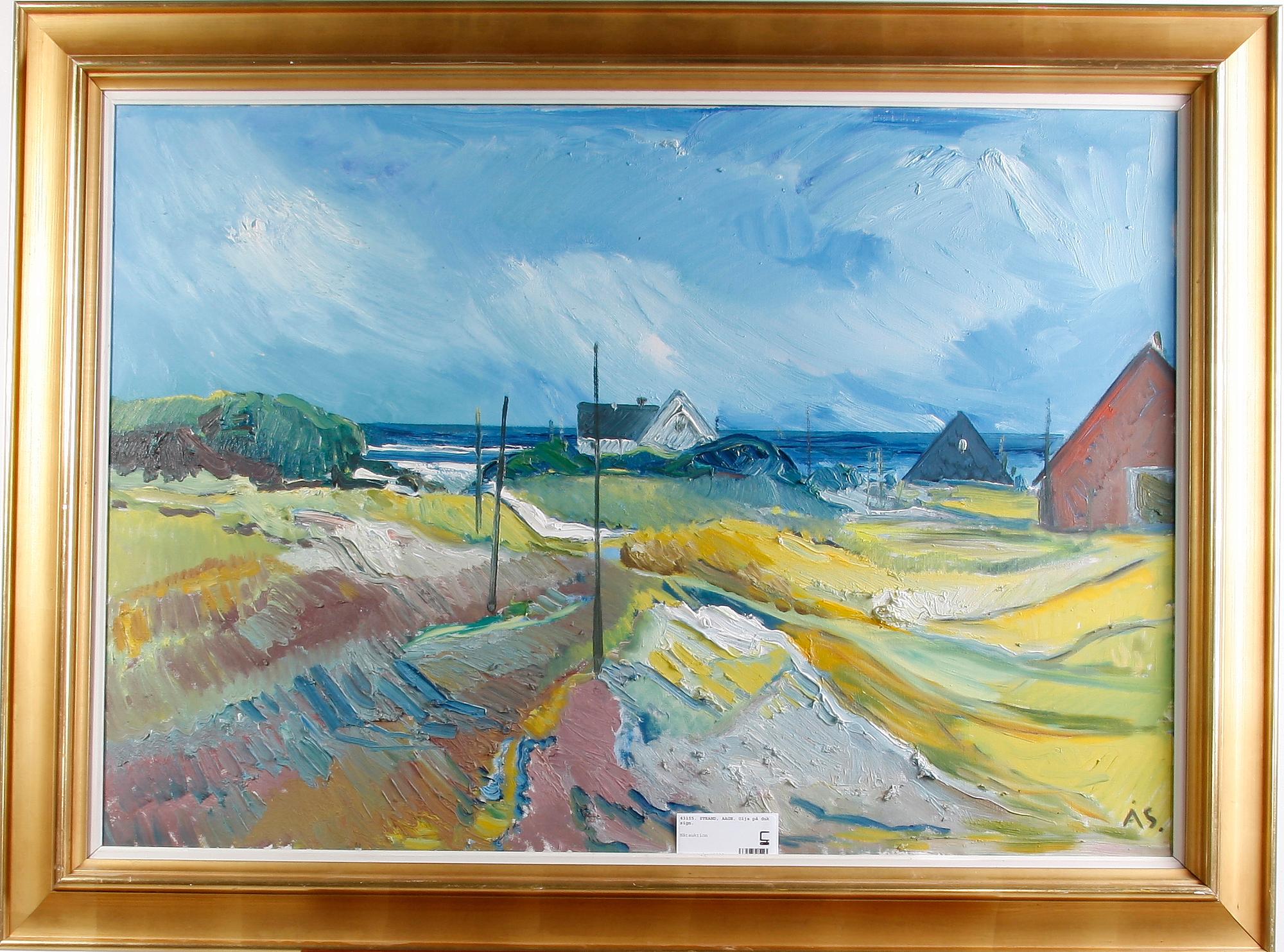 STRAND, AAGE. Olja på duk, sign.