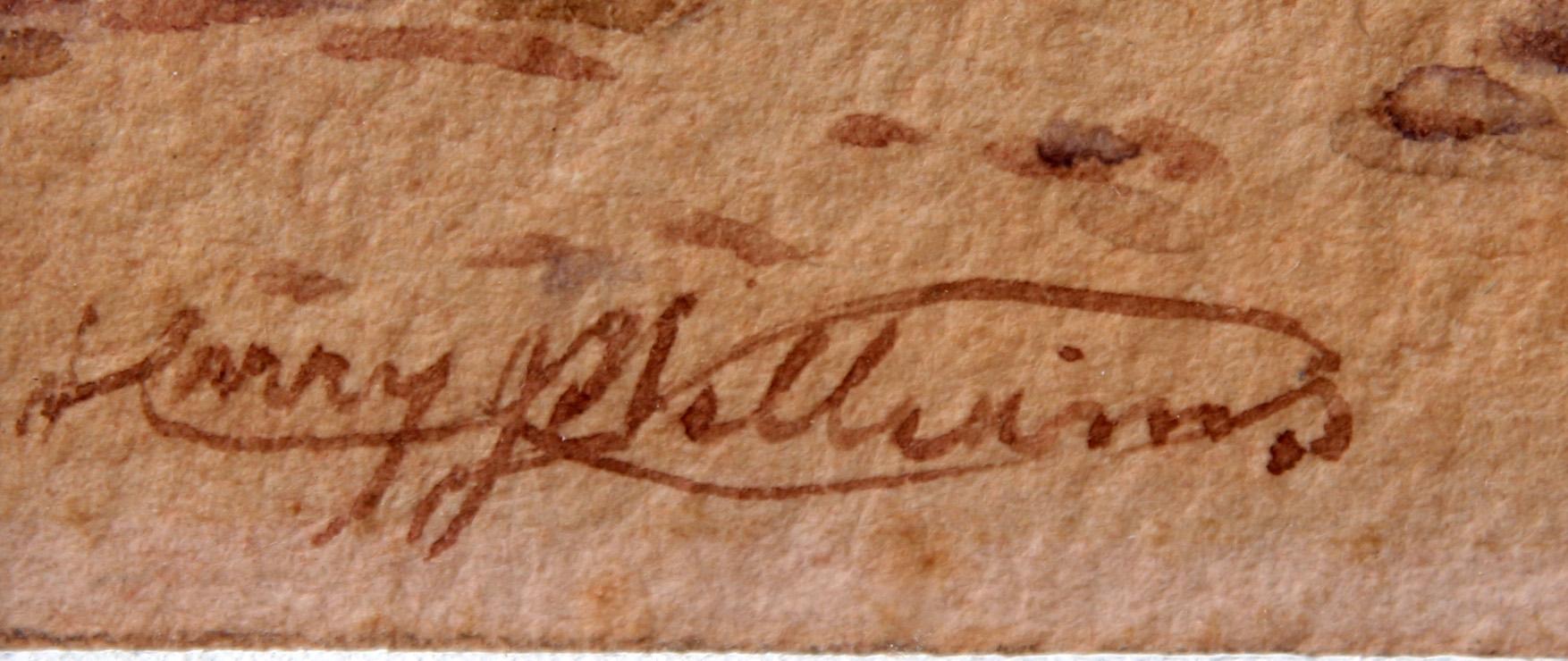 HARRY J. WILLIAMS, akvarell, sign.