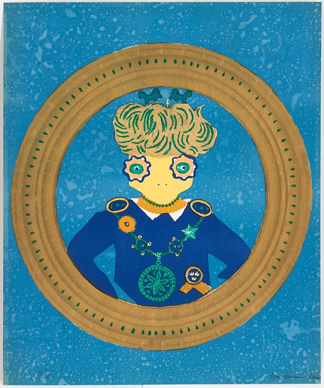 LOU LAURIN-LAM, mapp, 6 st litografier, signerade och numrerade 7/150.