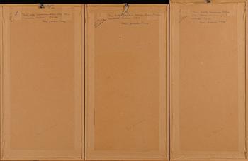 NIKOLAI BLINOV, a set of three drawings, signed.