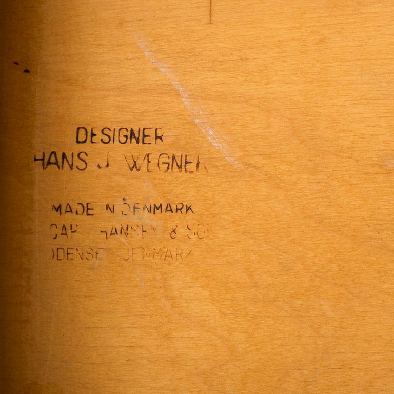 Five model CH-29 chairs by Hans J Wegner,Denmark, mid 20th century.