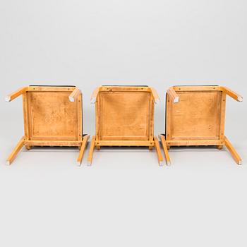Alvar Aalto, stolar, 3 st, modell 612, Artek 1900-talets mitt.