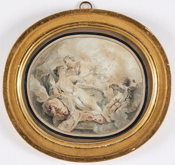 Francois Boucher, circle of/follower of, Love scenes, a pair.