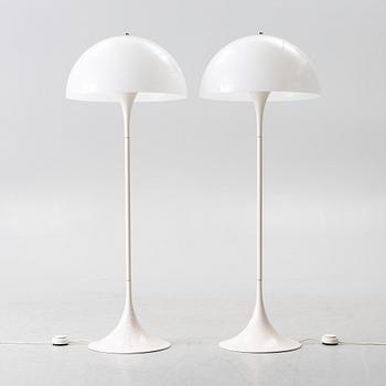 Verner Panton, a pair of 'Panthella' floor lamps, Louis Poulsen, Denmark.